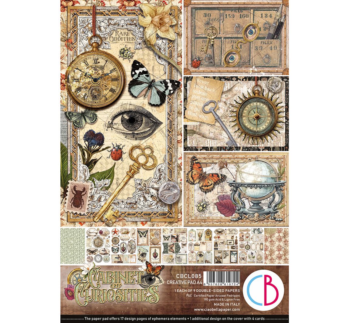 Papier-Set "Cabinet of Curiosities"