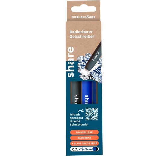 share radierbarer Gelroller M, 2 Stk.