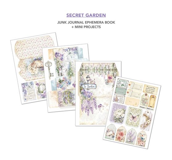 Junk Journal & Ephemera Book "Secret Garden"
