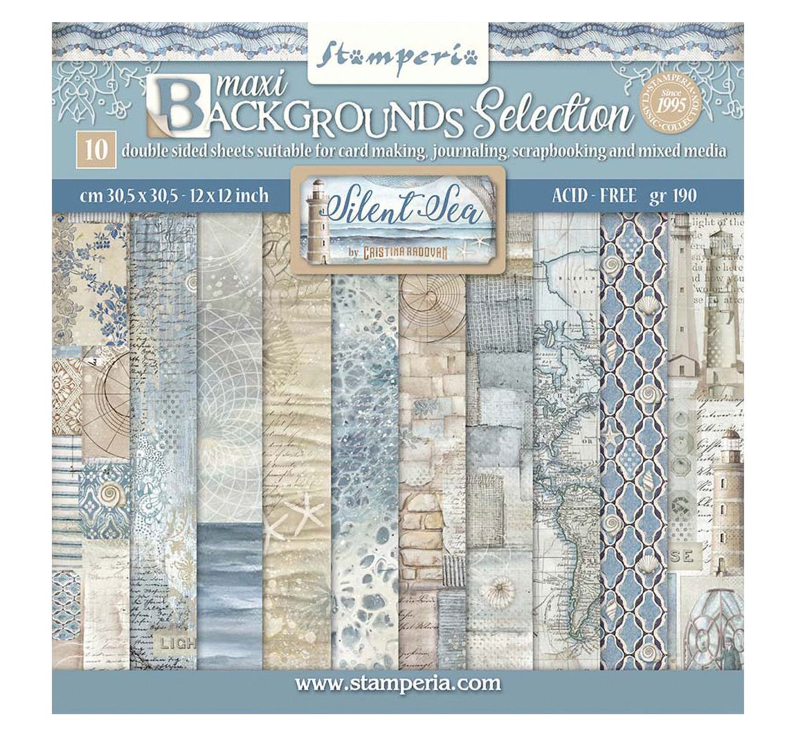 Scrapbook-Block "Silent Sea Backgrounds"