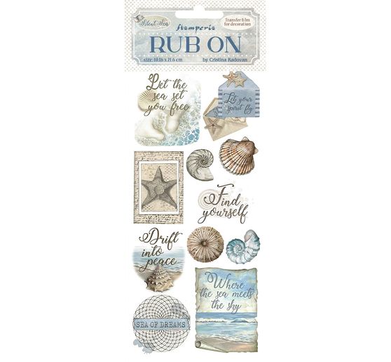 Rub On Transferfolie "Silent Sea - Shells"