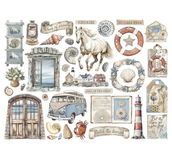 Punching motifs "Silent Sea"