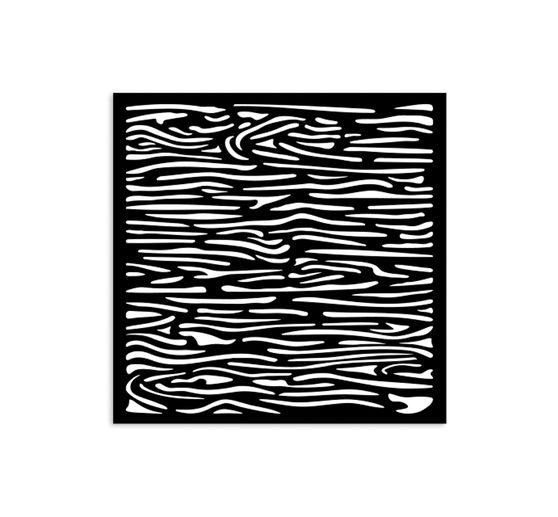 Schablone "Silent Sea - Wood Pattern", 12x12cm