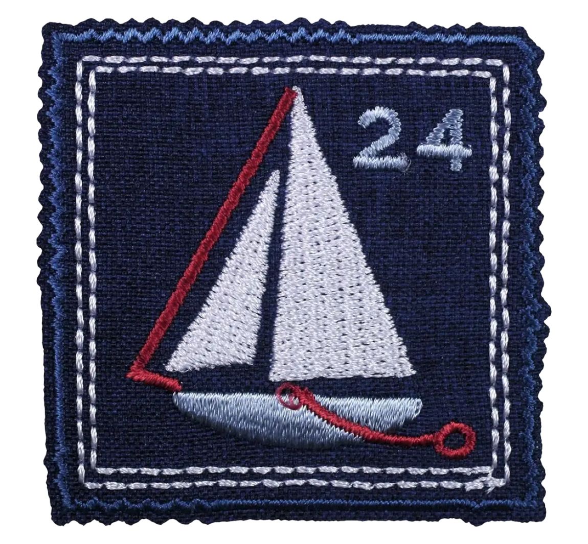 Pym Bügelapplikation"Segelboot"