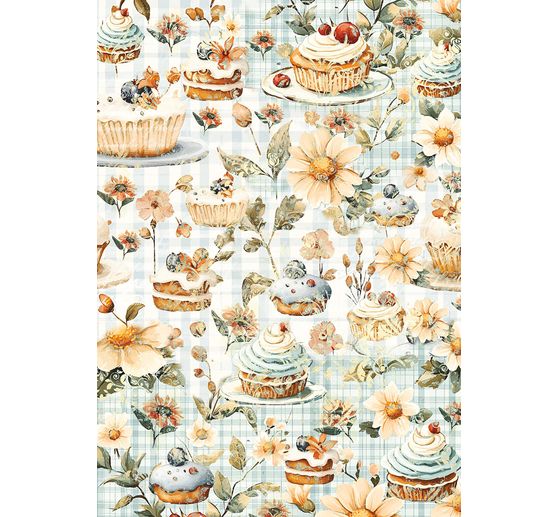 Motif straw silk assortment "Cookbook", set of 8