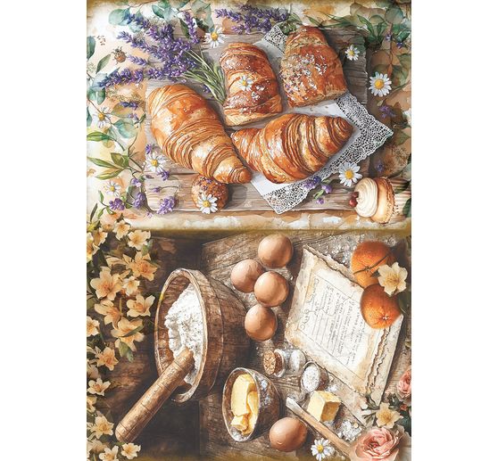 Motif straw silk assortment "Cookbook", set of 8