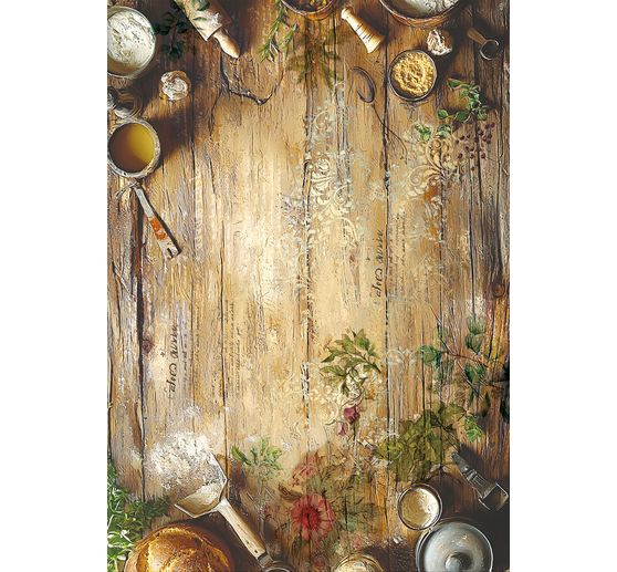 Motif straw silk assortment "Cookbook", set of 8