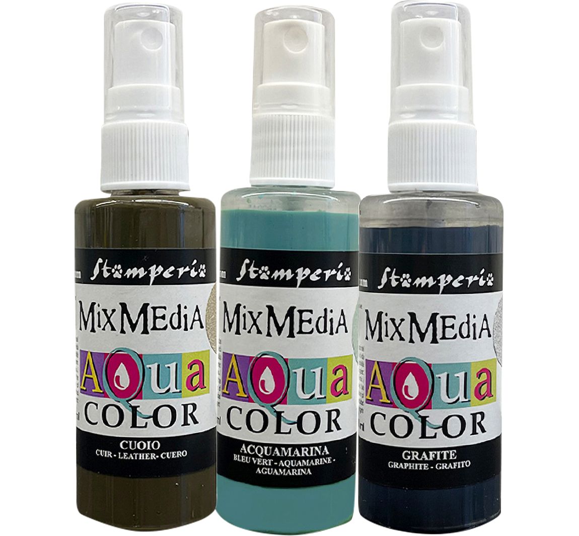 Stamperia Aquacolor "Silent Sea", 3er-Set