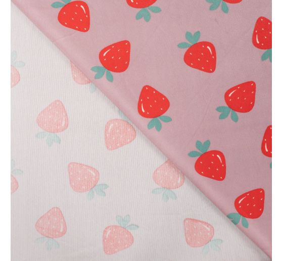 Polyester-Jersey Chilly Print "Erdbeeren"