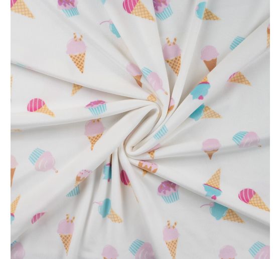 Polyester-Jersey Chilly Print "Ice Cream"