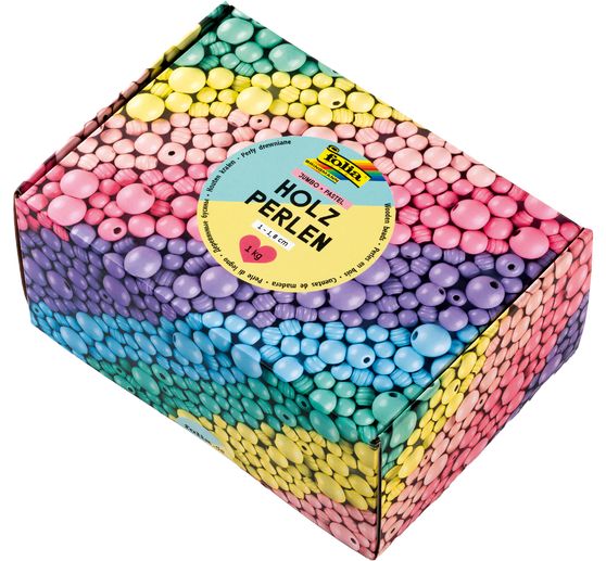 Holzperlen Jumbo Pack "Pastell"
