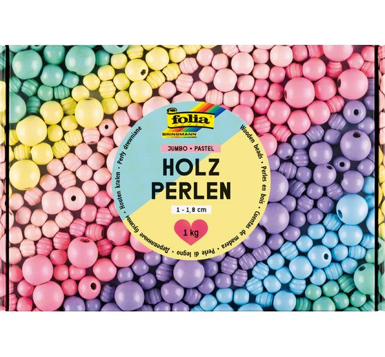 Holzperlen Jumbo Pack "Pastell"