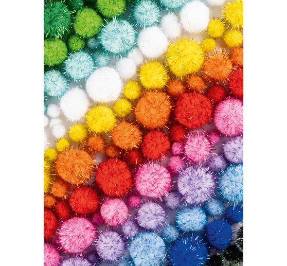 Pompons Mix Jumbo "Glitter"