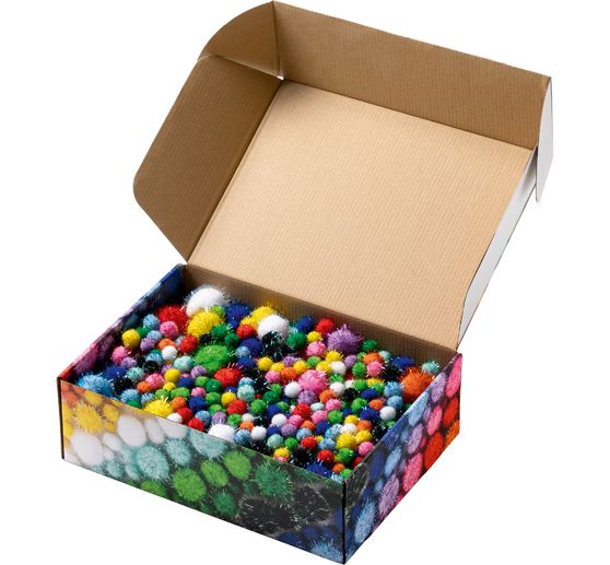 Pompons Mix Jumbo "Glitter"