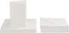 VBS Double cards with envelopes "Cream", 50 pieces