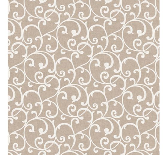 Dekostoff Leinenoptik "Diamond- Beige"