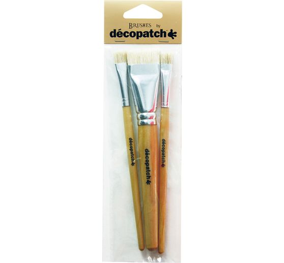 Décopatch Seiden-Borstenpinsel, 3-er Set