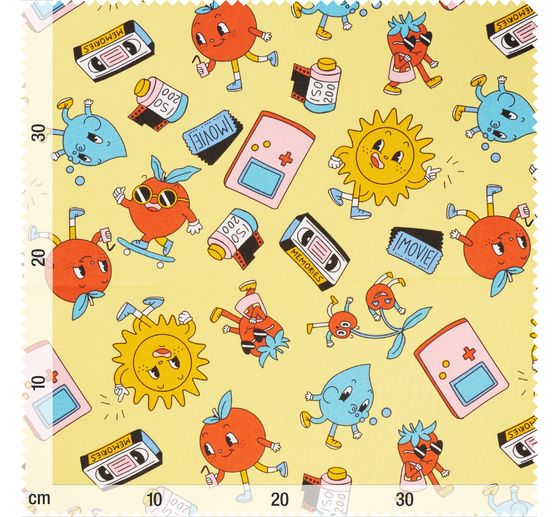 Baumwoll-Stoff "Retro Friends"