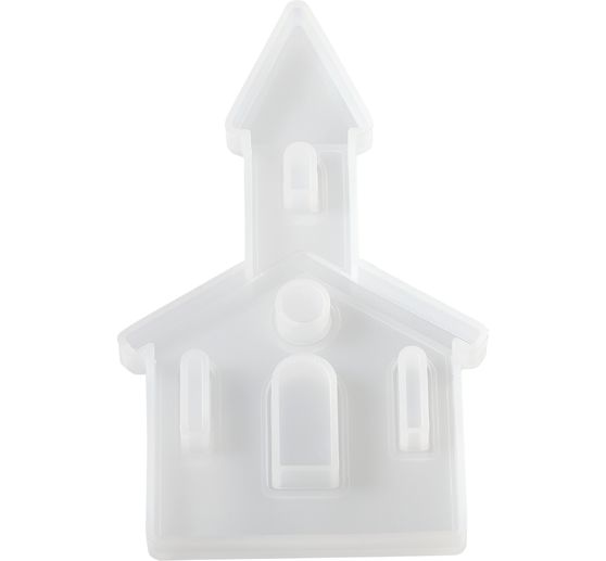 Silicone Casting mould "Church", with plug-in edge