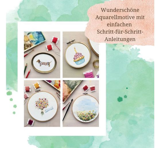 Buch "Wundervolle Watercolor Stickerei"