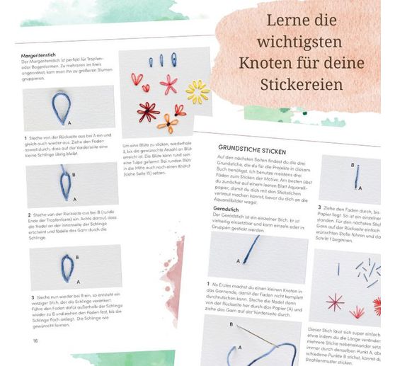 Buch "Wundervolle Watercolor Stickerei"