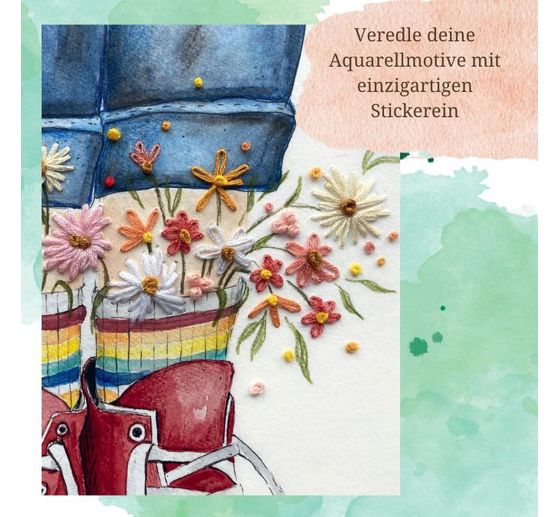 Buch "Wundervolle Watercolor Stickerei"
