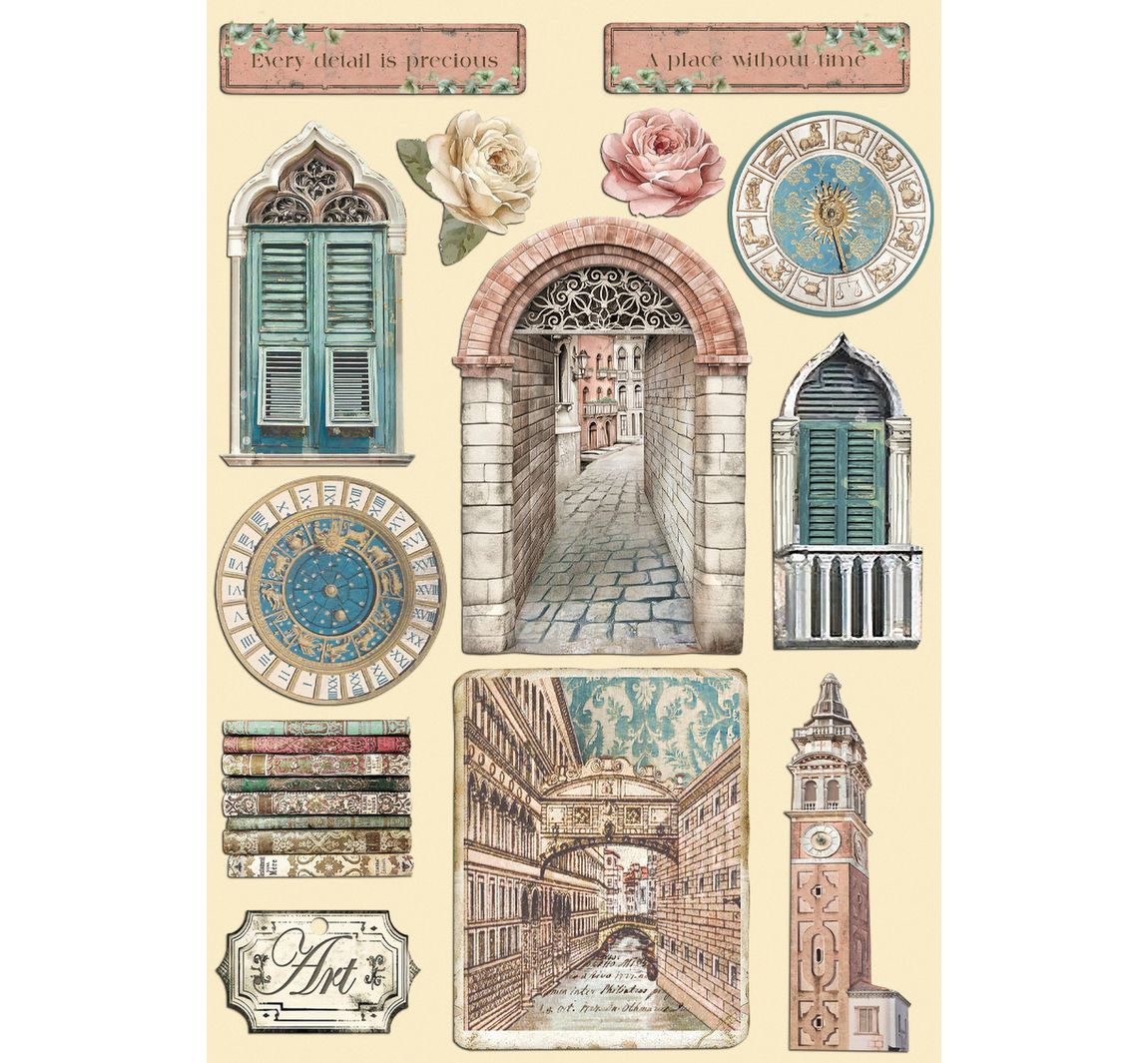 Lasercut-Motive "Venice City of Art"