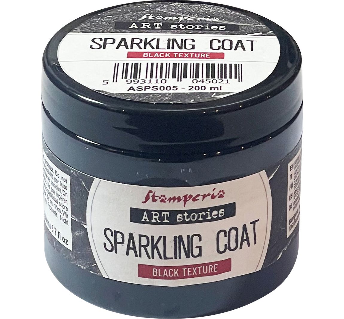 Stamperia Black Sparkling Coat