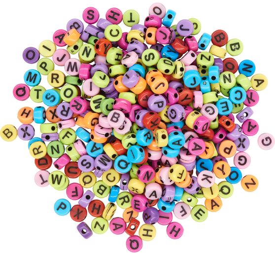 VBS Letter beads "Colourful"