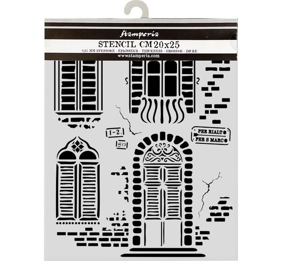Stencil "Venice", Windows