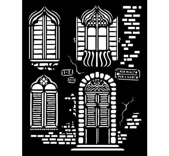 Stencil "Venice", Windows