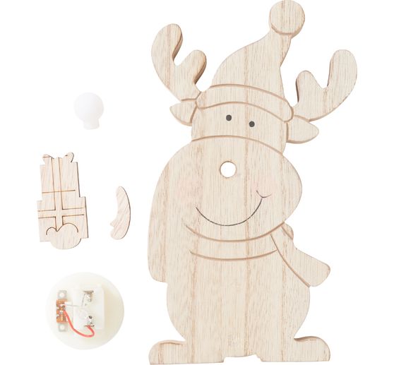 VBS Holz-Elch mit LED Nase