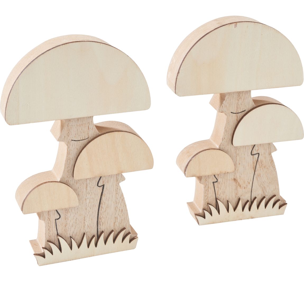 VBS Holz-Pilze, 2 Stück