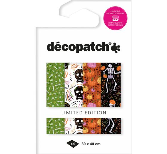 Décopatch Pocket Hot-Foil Collection Mix and Patch "Halloween Skelette"