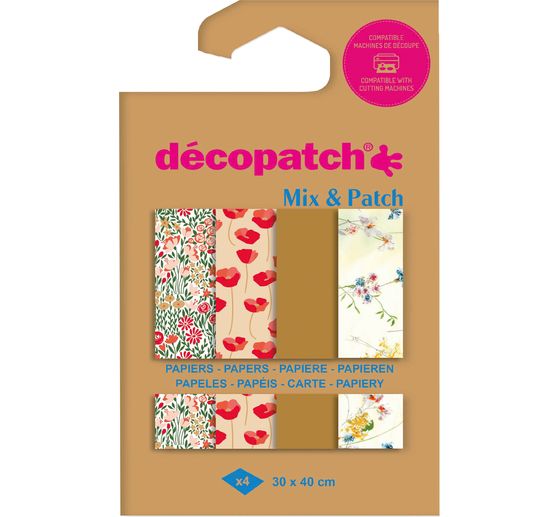 Décopatch Pocket Hot-Foil Collection Mix and Patch "Flower meadows"