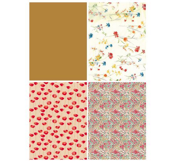 Décopatch Pocket Hot-Foil Collection Mix and Patch "Flower meadows"
