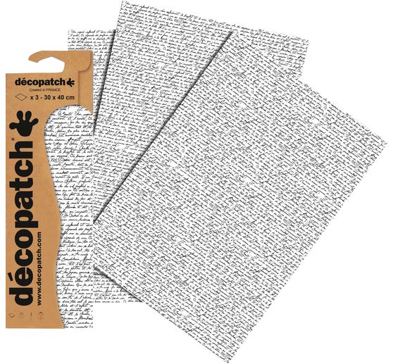 Décopatch-Papier "Schrift"