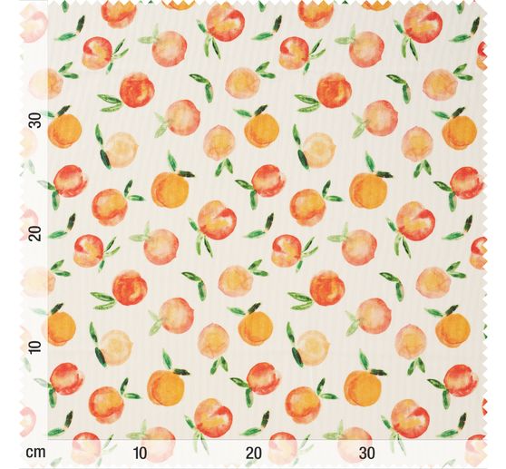 Baumwoll-Stoff "Orangen", Acryl beschichtet