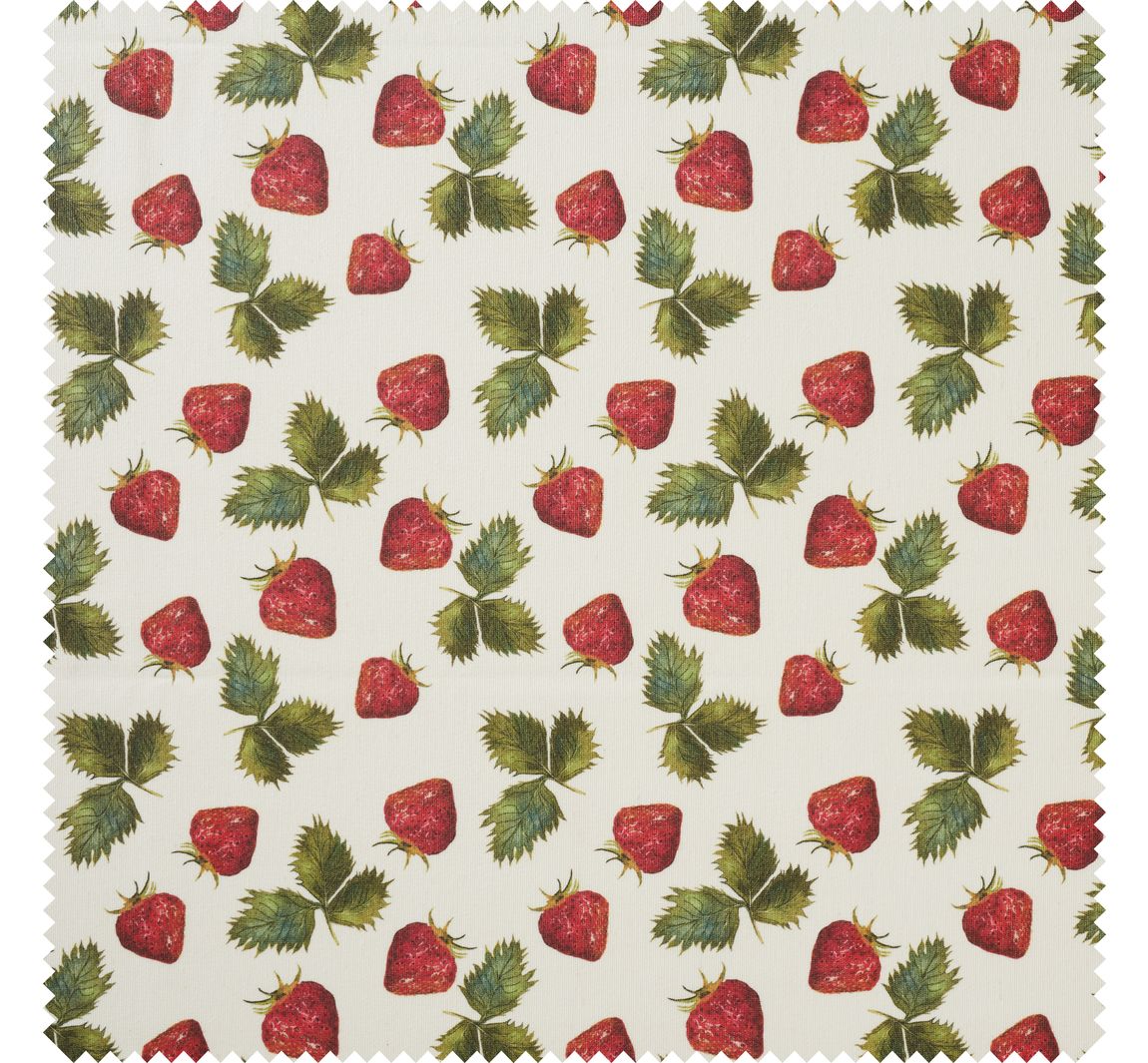 Baumwoll-Stoff "Erdbeeren", Acryl beschichtet
