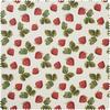 Baumwoll-Stoff "Erdbeeren", Acryl beschichtet