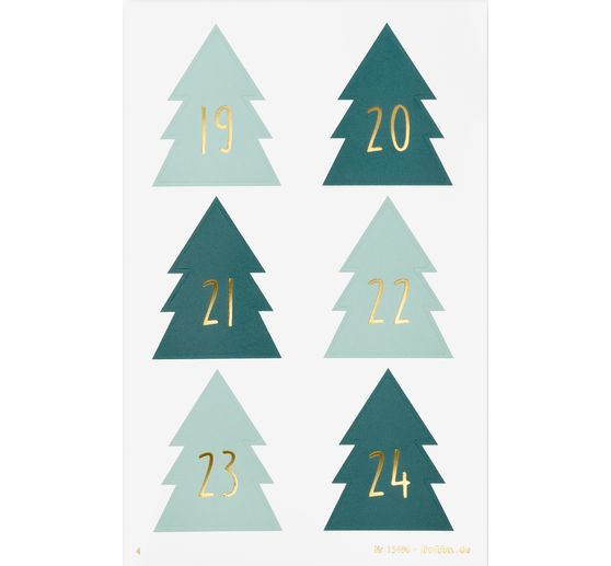 Adventskalendersticker "Christmas Tree"