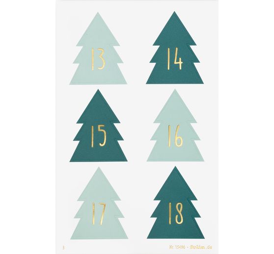 Adventskalendersticker "Christmas Tree"