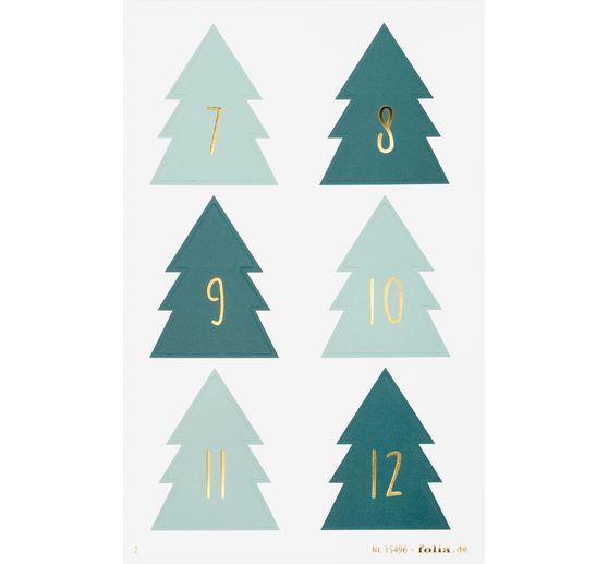 Adventskalendersticker "Christmas Tree"