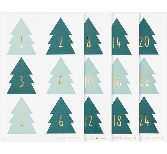 Adventskalendersticker "Christmas Tree"