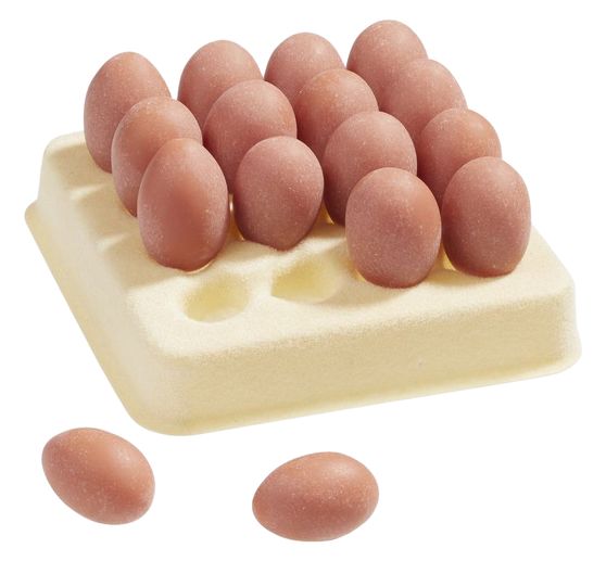 Miniatur-Palette mit Eiern