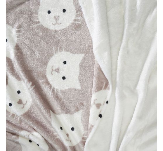 Double-Fleece-Stoff "Katze"