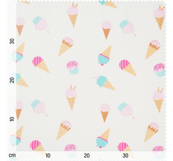 Polyester-Jersey Chilly Print "Ice Cream"