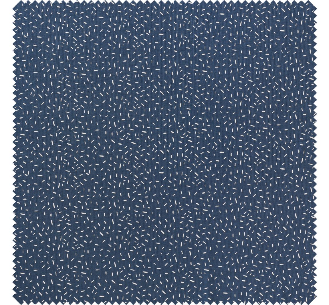 Jersey-Stoff "Konfetti-Streifen Jeans-Blau"