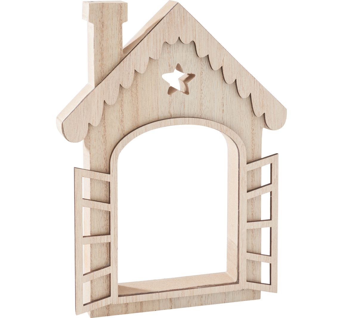 VBS Holz-Haus mit Fensterläden