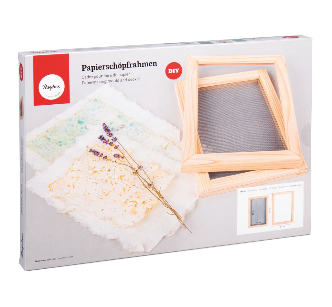 Papierschöpfrahmen, 2-teilig
